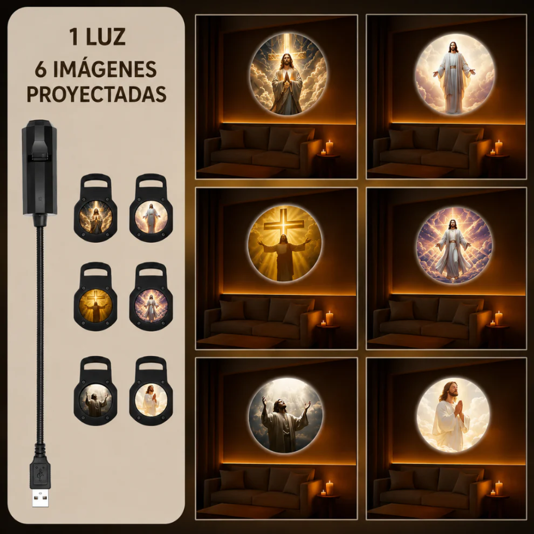 Proyector de luz Jesús 6 en 1